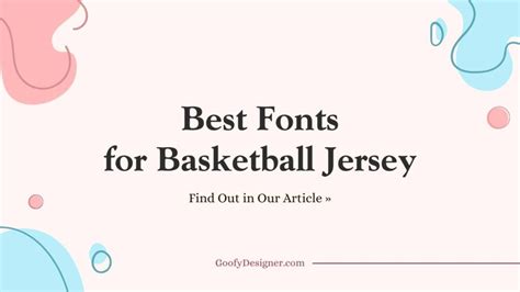 24 Font for Basketball Jersey Choices That Are Most Impressive