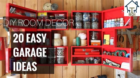 20 Simple and Easy Garage Decorating Ideas - YouTube