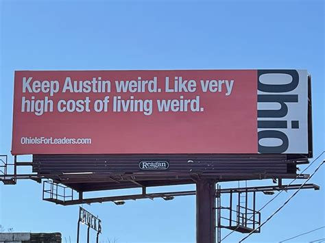 What's the deal with all the Ohio billboards in Austin?