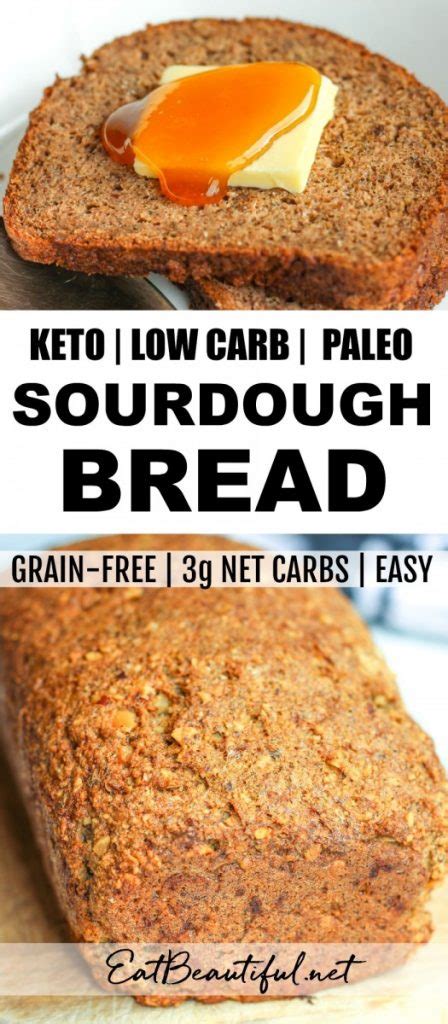 Keto Low Carb Sourdough Bread (Paleo, Gluten-free, Lectin-free option) - Eat Beautiful