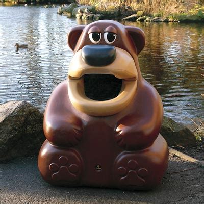 TidyBear™ Animal-Shaped Trash Can - Child-Friendly - Glasdon, Inc.