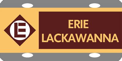 Erie Lackawanna Logo Railroad Train License Plate | eBay