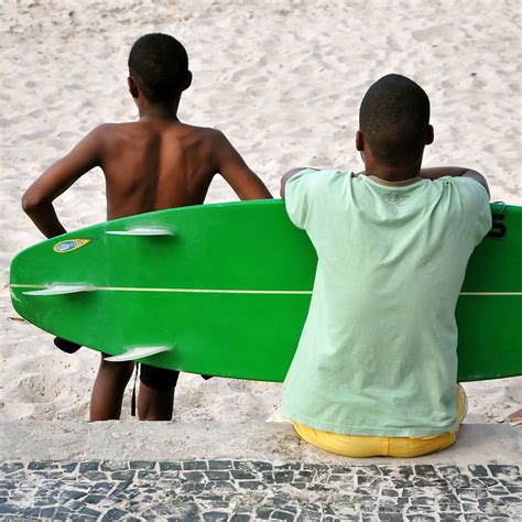 Copacabana and green surfboard | Young surfer in Copacabana.… | Flickr