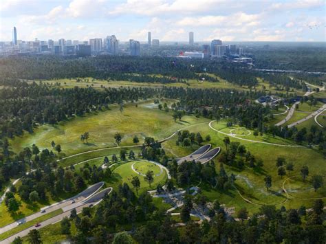 Memorial Park breaks ground on stunning and sprawling new land bridge - CultureMap Houston