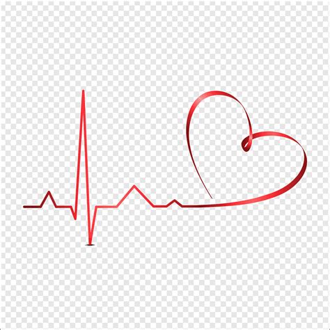 Ecg, ecg, corazón, rojo png | PNGWing