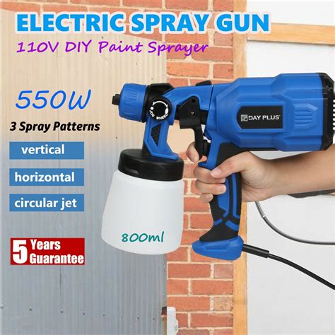 Paint Sprayer Spray Gun Airless HVLP Electric 550w Car Spraygun Fence Wall Floor - Walmart.com