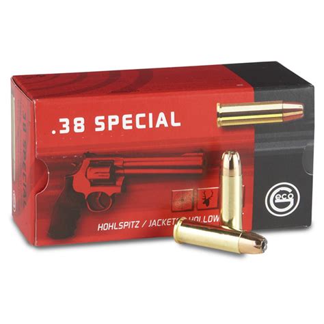 GECO, .38 Special, JHP, 158 Grain, 50 Rounds - 293830, .38 Special Ammo at Sportsman's Guide