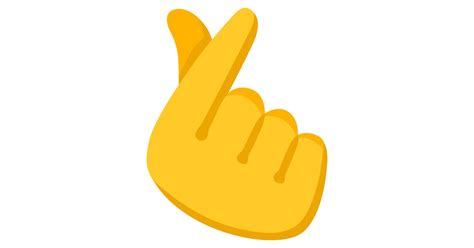 🫰 Hand With Index Finger And Thumb Crossed Emoji, Finger Heart Emoji, Expensive Emoji, Snap Emoji