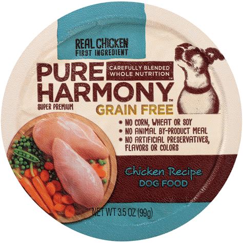 Pure Harmony Grain Free Chicken Recipe Dog Food (3.5 oz) - Instacart