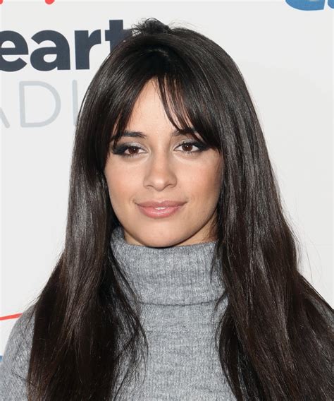 Celebrities With Bangs: Camila Cabello With Long Curtain Bangs | 45 ...