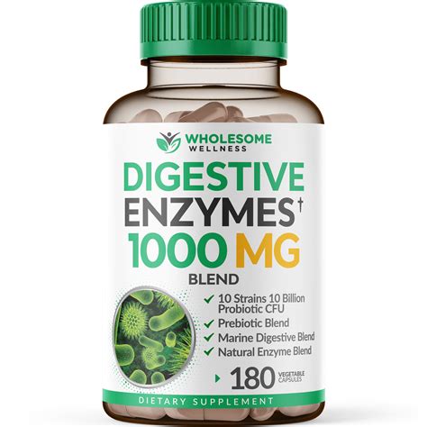 Digestive Enzymes 1000MG With Probiotics & Prebiotics - Wholesome Wellness