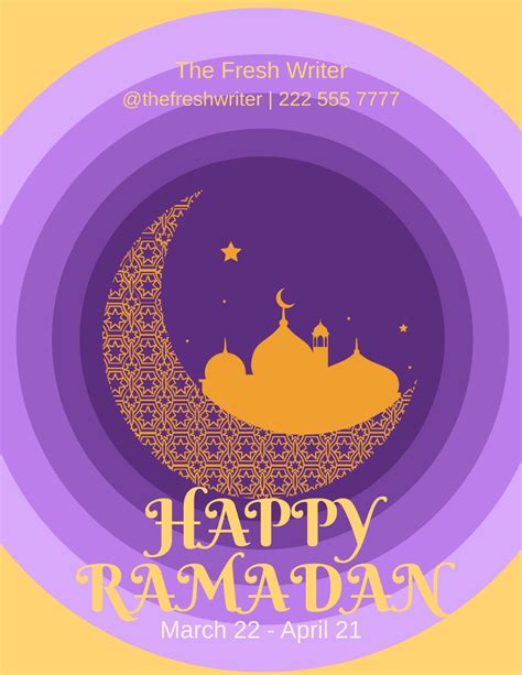 Blank Ramadan Flyer Template - Edit Online & Download Example | Template.net