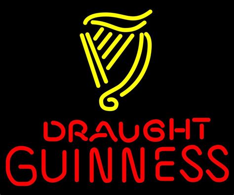 Guinness Draught Neon Beer Sign | Neon beer signs, Guinness, Neon signs