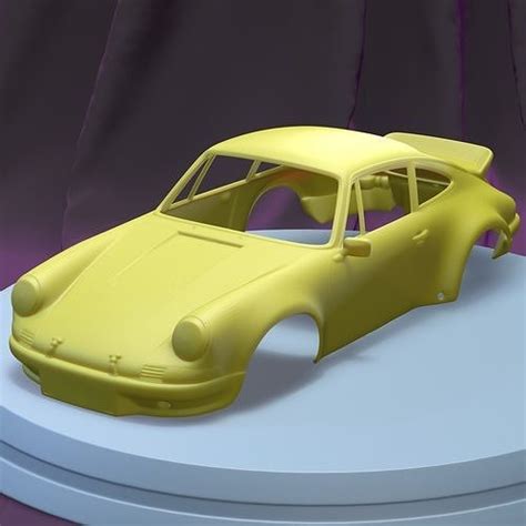 PORSCHE 911 1973 PRINTABLE CAR BODY 3D model 3D printable | CGTrader