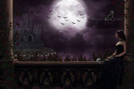 Gothic moon - Fantasy & Abstract Background Wallpapers on Desktop Nexus ...