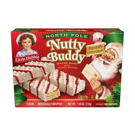 Little Debbie North Pole Nutty Bars Wafer Bars, 10Count- 2 Boxes - Walmart.com