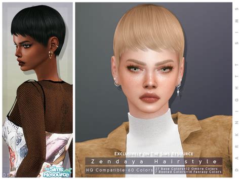 Zendaya Hairstyle by DarkNighTt at TSR » Sims 4 Updates