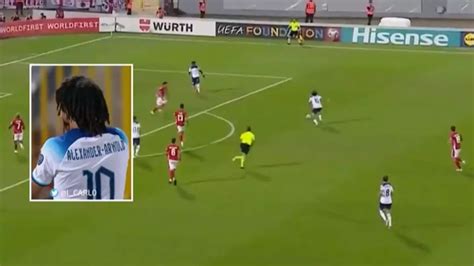 Trent Alexander Arnold scores stunning goal for England against Malta ...