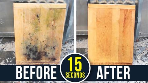 How To Remove Toxic Black Mold From Wood! - YouTube