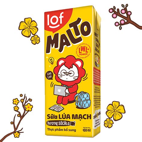 Mua LOF MALTO _ Sữa Lúa Mạch Hương Socola Thùng 180ml x 48 Hộp tại KUN Official Store