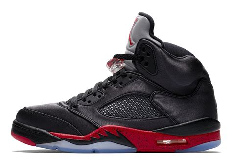 Air Jordan 5 Satin Black Red 136027-006 Official Images | SneakerNews.com