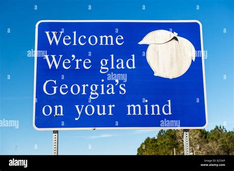 Georgia welcome sign hi-res stock photography and images - Alamy