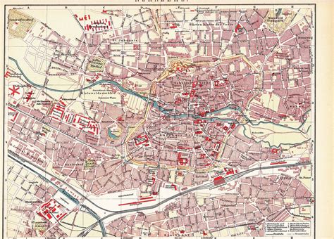 Tourist Map Of Nuremberg Germany