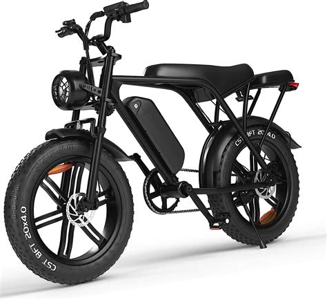 OUXI V8 Electric Bike Adults, Electric Mountain Bike with 750W Motor 48V 15Ah Removable Larger ...