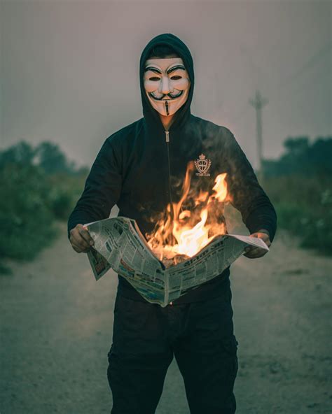 Man in Black Jacket Wearing A Face Mask · Free Stock Photo