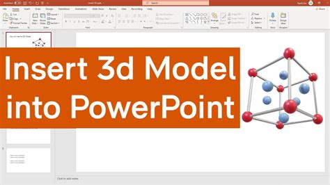 How to Use the New 3D Model Feature in PowerPoint | How To Insert a 3d Model into PowerPoint ...