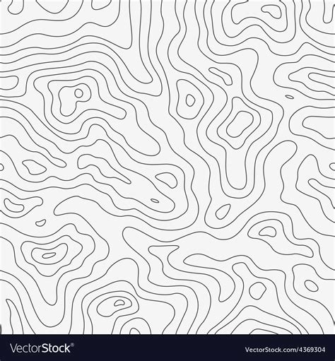 Topographic map seamless pattern Royalty Free Vector Image