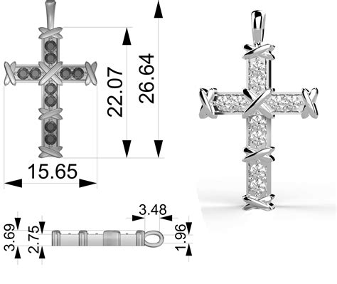 Embellished Christian Cross Pendant » JewelryThis : Custom Jewelry