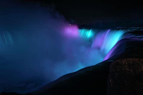 Horseshoe Falls at Night 2 Photograph by Scott Cunningham - Fine Art America