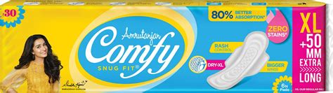 Amrutanjan Comfy Snug Fit Ultra Sanitary Pads XL, 6 Count Price, Uses, Side Effects, Composition ...