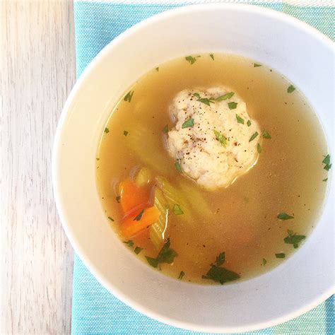 Matzo Ball Soup w. Homemade Schmaltz