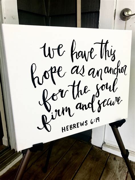 Hebrews Bible Verse Calligraphy 11x13 Canvas Painting Home Decor ...