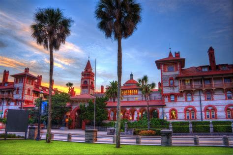 The beautiful campus of Flagler College in St. Augustine, Florida. # ...