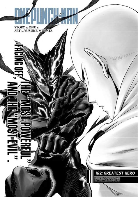 Saitama vs Garou Manga Panel Chapter 162 em 2022 | One punch man, Manga imagens, Manga