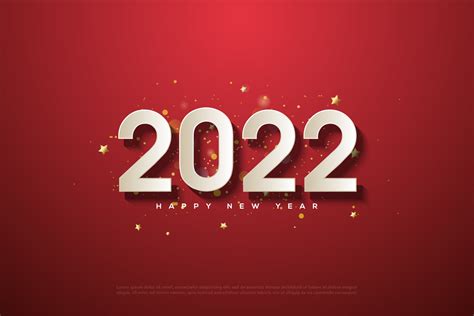 Happy new year 2022 with 3d numbers. 2974544 Vector Art at Vecteezy