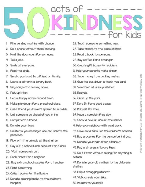 Random Acts of Kindness Printable Journal ⋆ Parenting Chaos