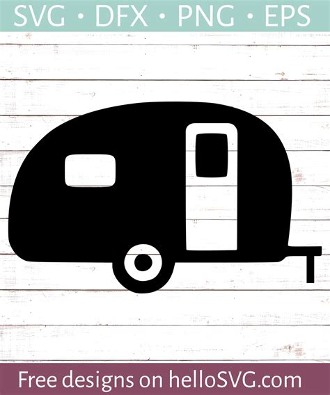 Camper SVG SVG - Free SVG files | HelloSVG.com