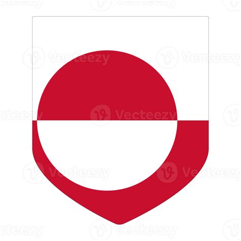 Flag of Greenland. Greenland flag in design shape 25862765 PNG