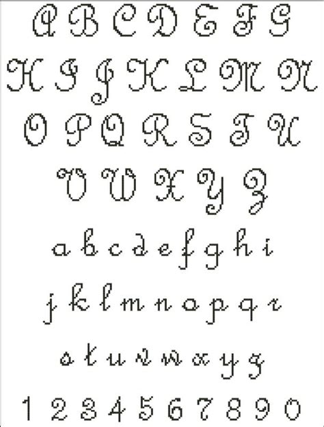 French Script Alphabet - PinoyStitch