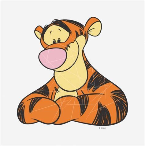 Tigger 6 PNG Free Download - Files For Cricut & Silhouette Plus Resource For Print On Demand