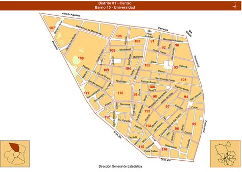 Mapas del centro de Madrid | Barrios de Madrid