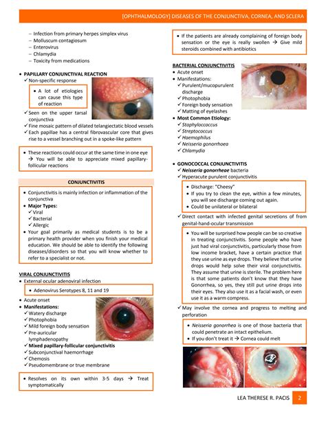 SOLUTION: Ophtha 2 5 diseases of the conjunctiva cornea sclera - Studypool