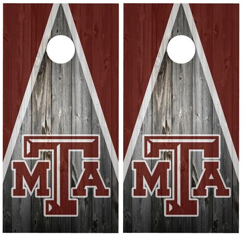 Texas A&M Cornhole Board Wraps Skins Vinyl Laminated