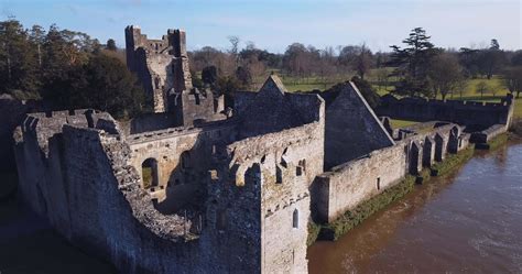 Aerial View Of The Ruins Of Desmond Castle Adare, Ireland 20304717 ...