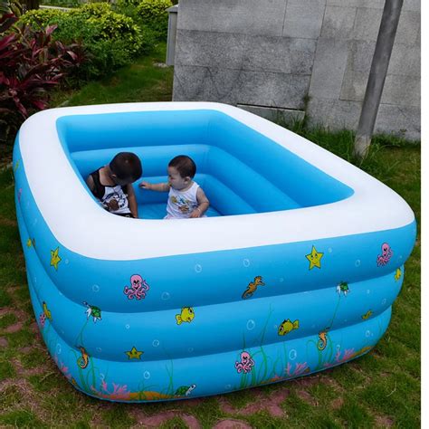 Outdoor Summer Family Inflatable Pools Square PVC Piscina Piscine Swimming Pools For Adults and ...