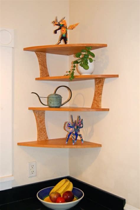 Great suggestions for corner shelving units- 20 ideas